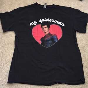 Black Spider-Man Graphic T-Shirt